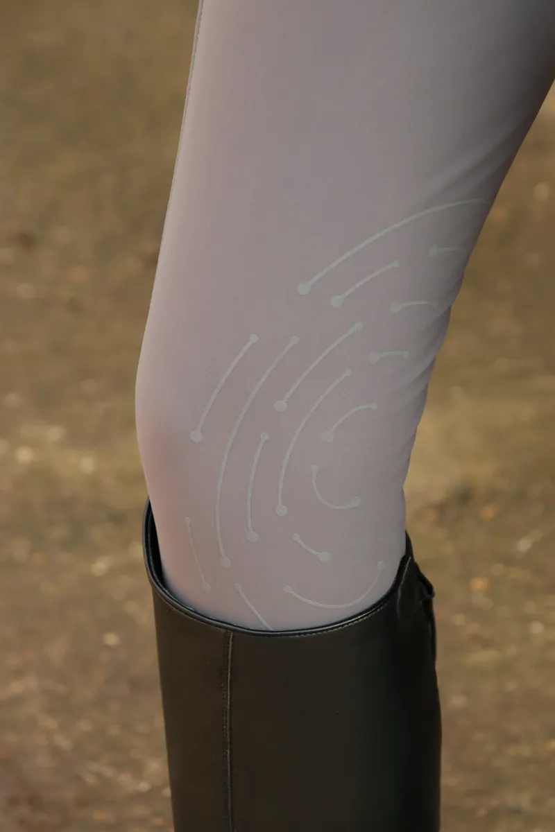 Hy Equestrian Glacial Softshell Riding Tights - Grey-6